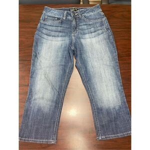 Riders By Lee Curvy Fit Denim Capris Size 8